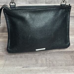 Rebecca Minkoff Regan Crossbody pebbled Leather Bag Purse with bottom feet